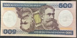 Seltene 500 Brasilianische Cruzeiros Banknote