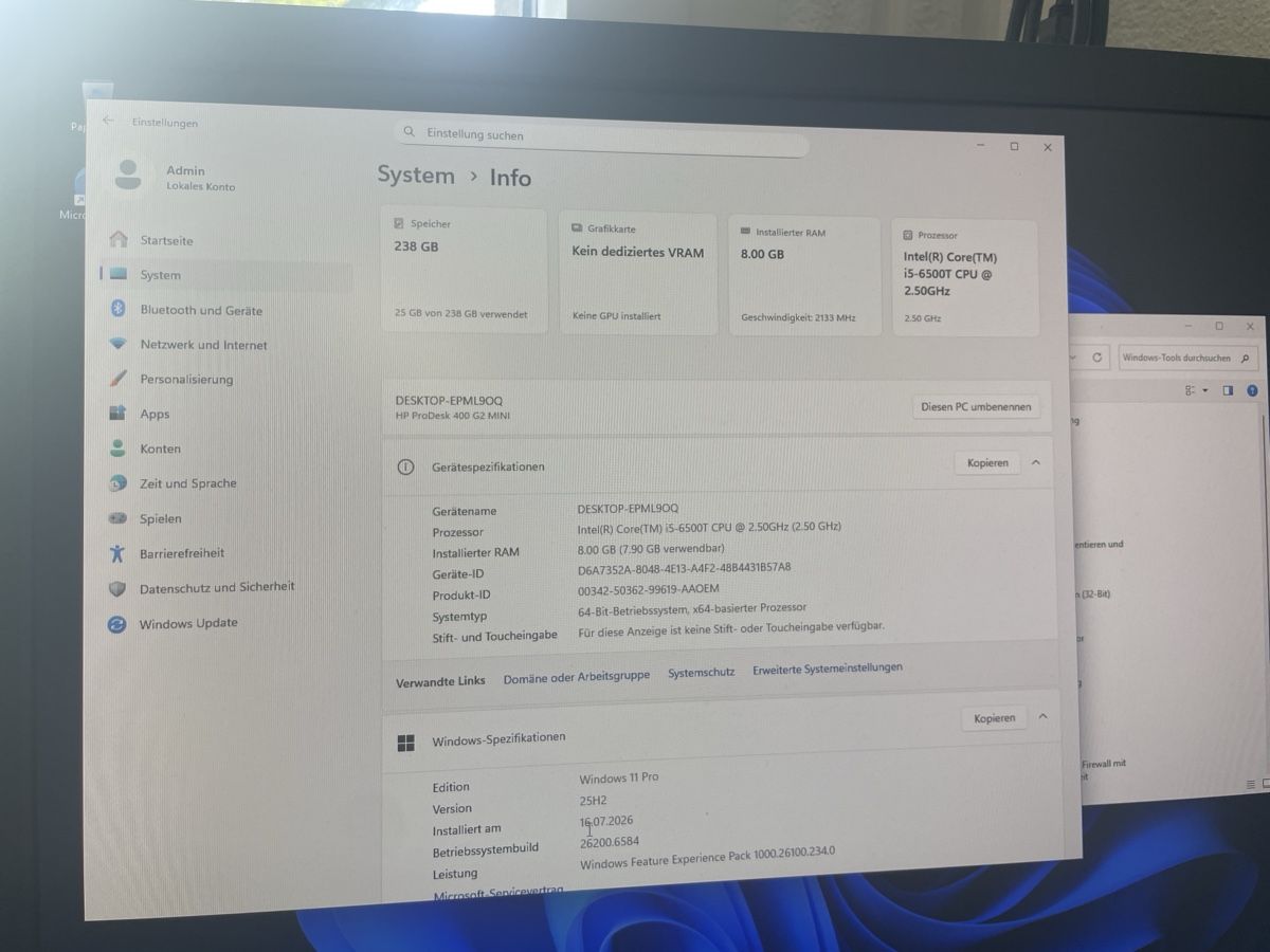 Hewlett Packard PCs: HP ProDesk 400 G2 mini – Neu (gemäss Beschreibung) aus Abtwil sg von Kueng.MultiOutlet 2