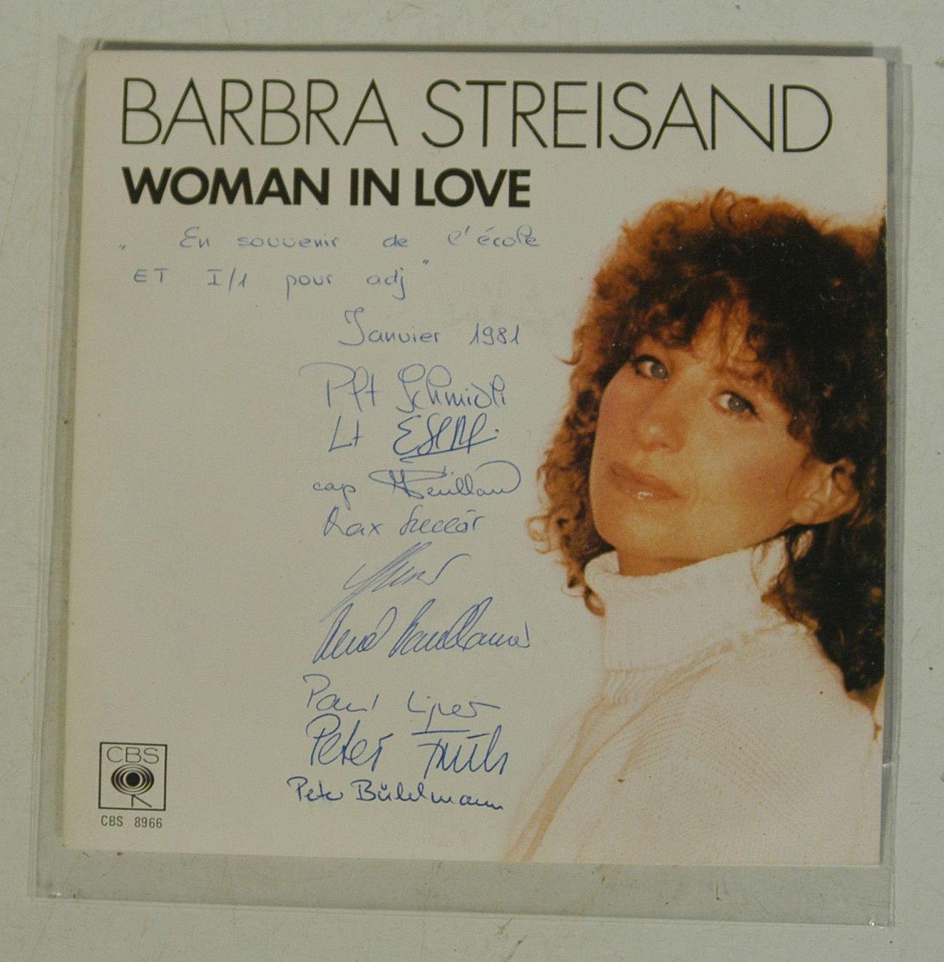 Schallplatten: Single Barbara Streisand mit Unterschriften – Gebraucht aus Herisau von Wisen
