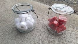 Herz Teelichter mit Laternenglas