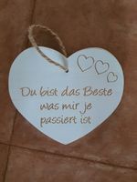 Holzherz Geschenk "Das Beste"