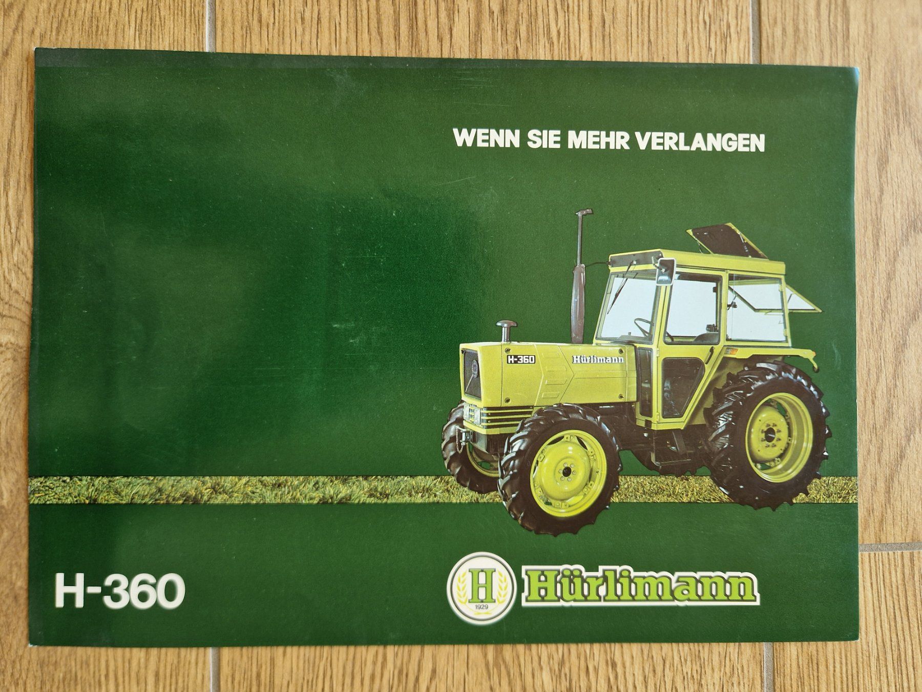 Traktoren: Original Prospekt Hürlimann Traktor H-360 – Gebraucht aus Dürnten von Bachtel84