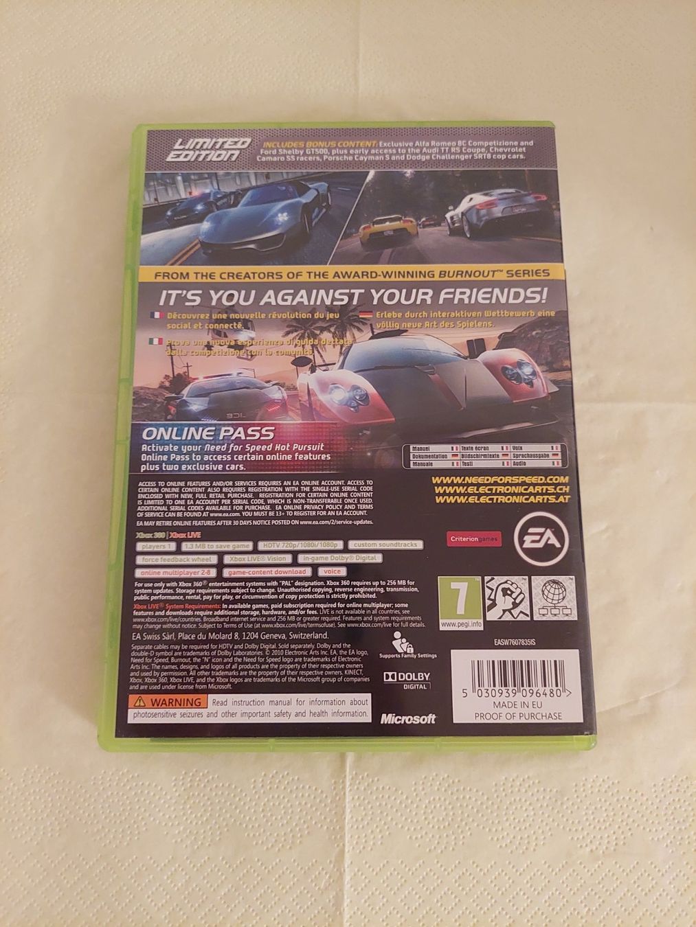 Giochi: Need for Speed Hot Pursuit – Usato da Köniz venduto da Gamecollect 2