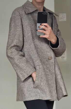 Vintage-Mantel, beige, Größe 38, perfekter Zustand