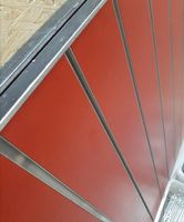 Rote Ladenbauwand mit Zubehör,Top Zustand,Schnäppchen!