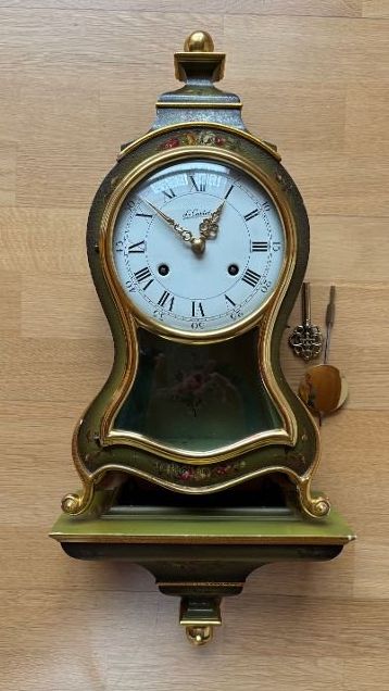 Orologi da terra & Orologi da parete: Antike Le Castel Pendule, grün gold – Usato da Münchenbuchsee venduto da sparky_777