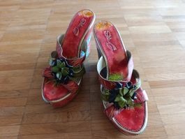 STYLE Sommer Plato Sandalen Rot Gr. 40