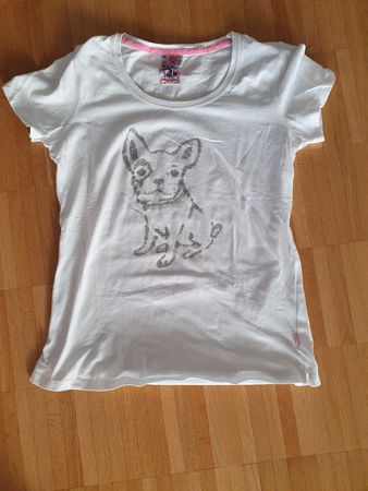 T-Shirt Gr.38, Frieda&Freddies, Motiv Hund,Sommer-Look