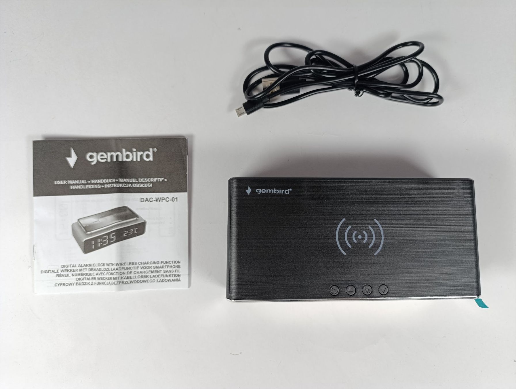 Sveglie: GEMBIRD Reveil digital / chargeur sans fil – Nuovo (secondo la descrizione) da Thielle venduto da Plusvalue_Neuchatel 4