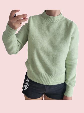 MANGO Pull vert menthe taille M