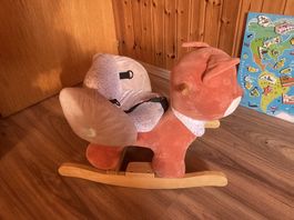 Renard à bascule pour enfant