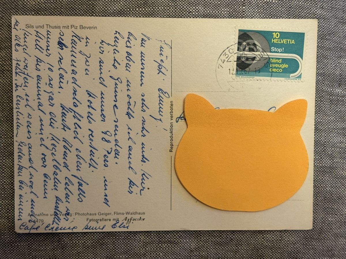 Cartoline postali: AK von Sils und Thusis mit Piz Beverin – Usato da Rümlang venduto da Kartenpost1 1