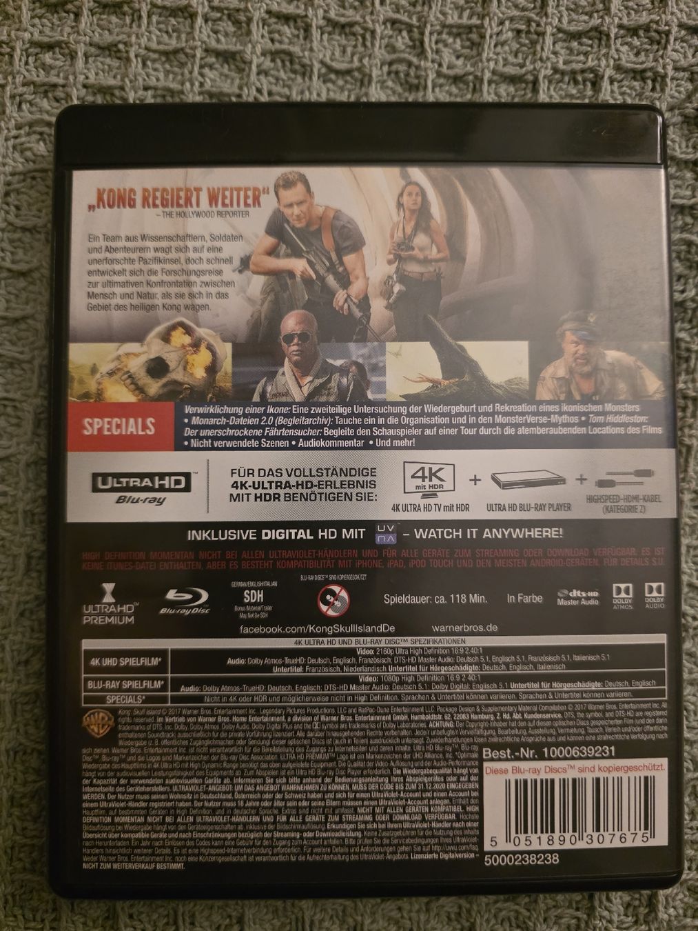 Tutti i DVDs: Kong - Skull Island - 4K UltraHD – Usato da Ellikon a d Thur venduto da razzorblog 1