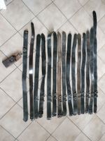 15 Stk alte Feuerwehr Leder Gürtel