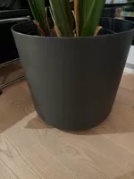 Pflanzentopf Kunststoff anthrazit Durchmesser 35 cm, Feey