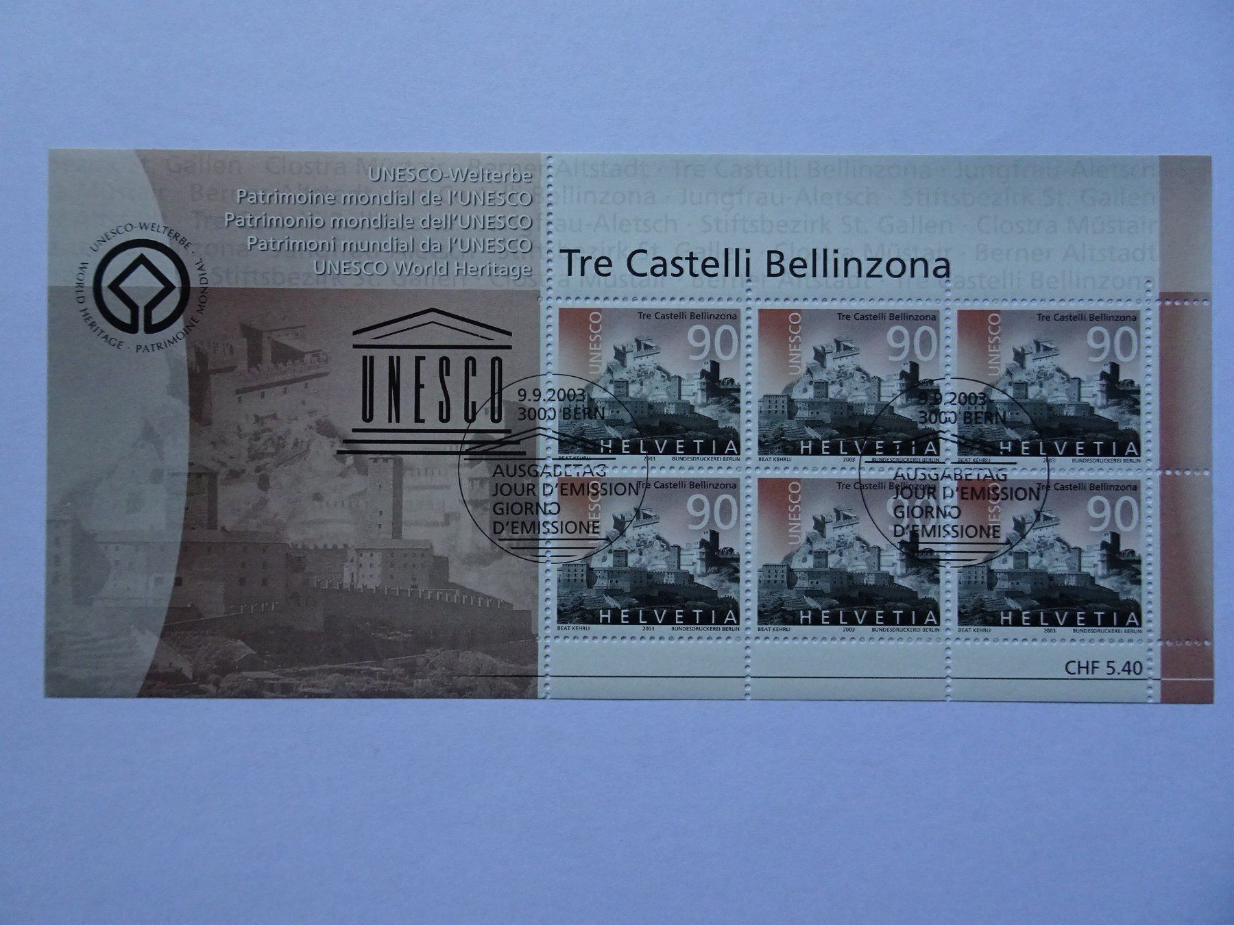Tous les timbres: 2003 – Neuf (Voir description) à Aadorf par Chnorli-Furz