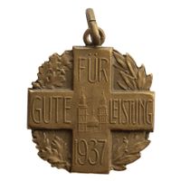 Medaille Turnverein Ktanton Zürich 1937  FÜR GUTE LEISTUNG