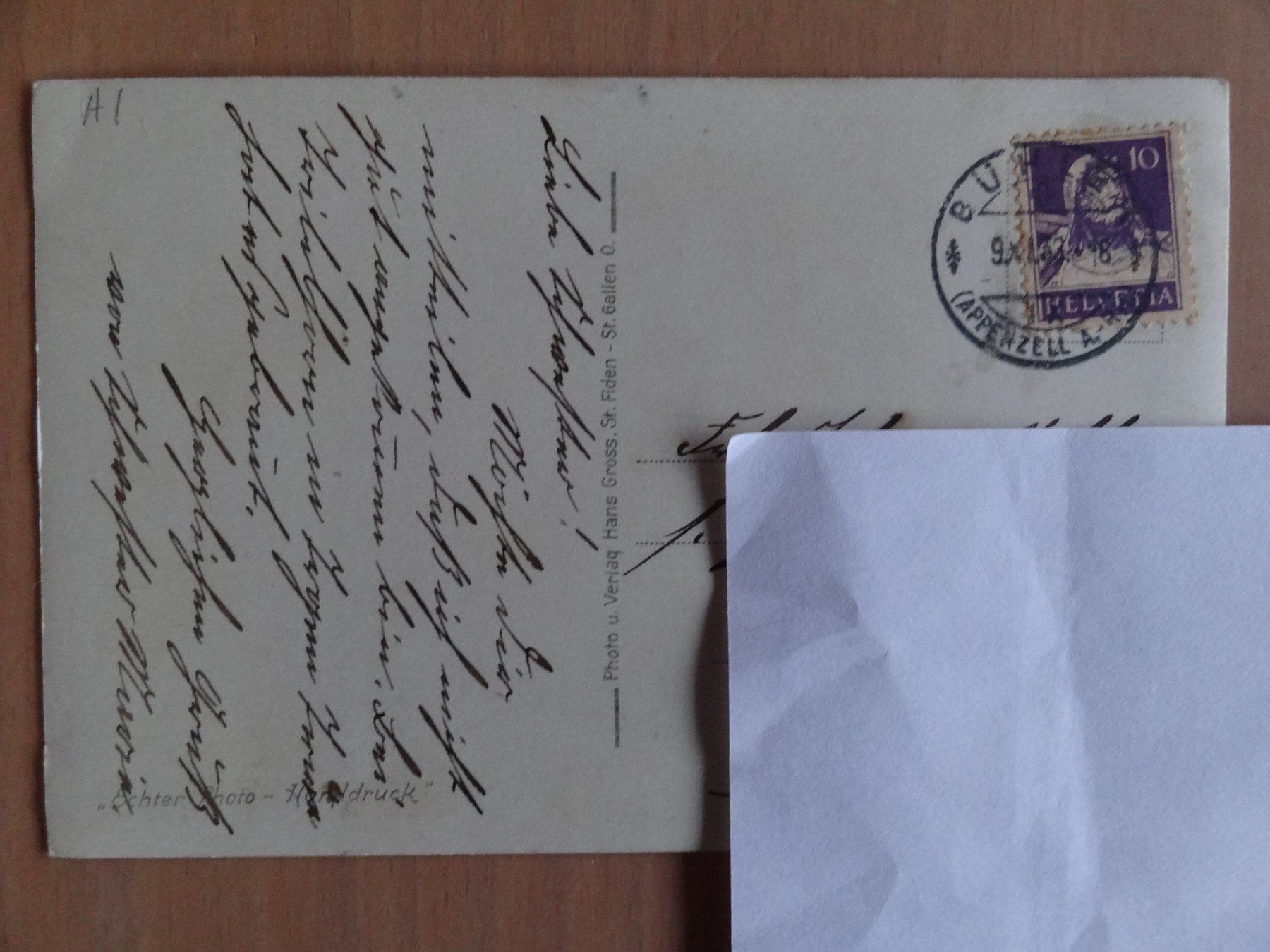 Cartoline postali: Bühler - Appenzell - 1933 – Usato da St Léonard venduto da Riglin 1