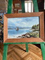 Tableau signé ( M.Verdan ?? ), Belle-Rive Genève.