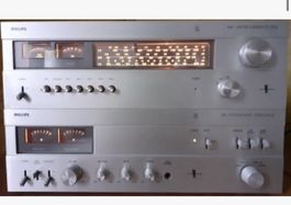 Kult Stereoanlage Philips Verstärker 594 Philips 694 Tuner.