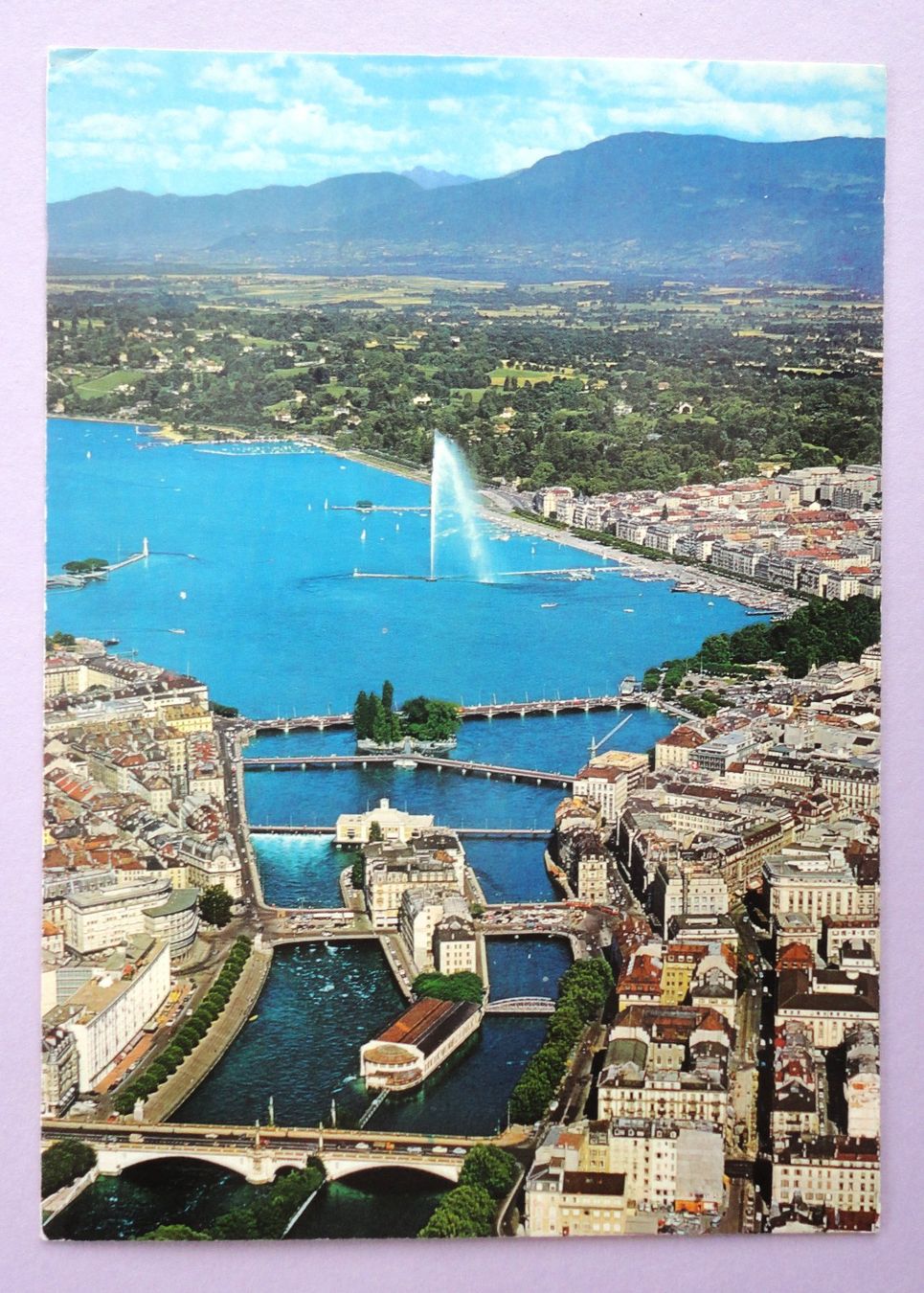 Cartoline postali: Genève - Vue aérienne – Usato da Fétigny venduto da Billy2miny