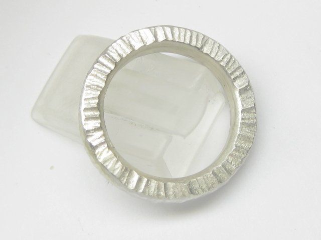 Bagues: Ring Silber 925 Hammerschlag Gr. 57 – D'occasion à Ermatingen par Decovin 1
