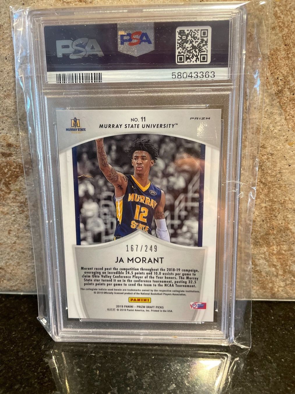 Nba Carte collezionabili: Nba Ja Morant /249 ROOKIE PSA 9 – Usato da Moudon venduto da AndreSR89 1