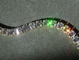 Klassisches Tennisarmband Glitzer