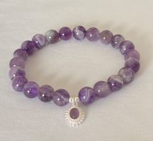 Edelstein Armband Traum Amethyst mit Silber auf Mass