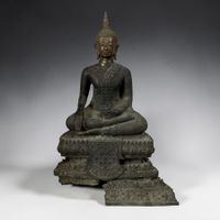 Siam Buddha Bronze – 19. Jh. Thailand Rattanakosin-Periode