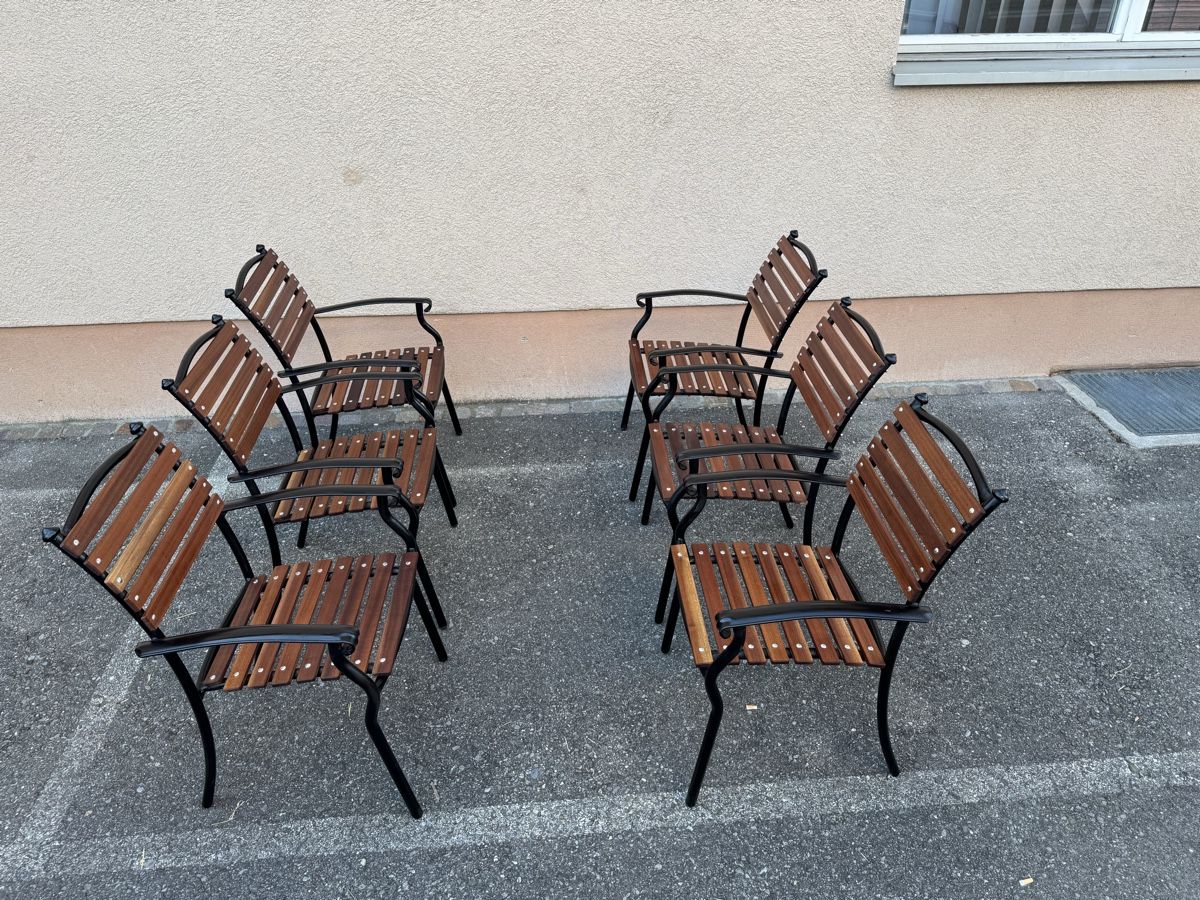 Sedie: 6 Gartenstuhl aus Teakholz – Usato da Gränichen venduto da onkel_xxl 7