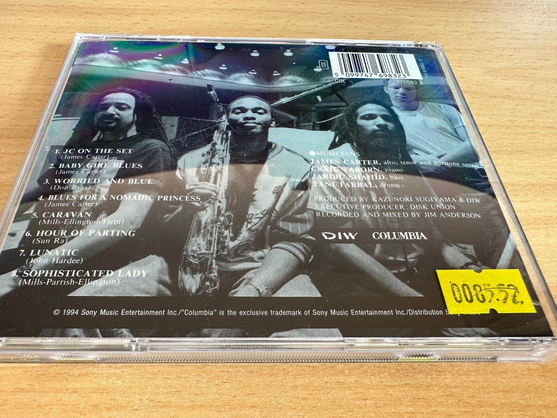 CDs: James Carter Quartet – JC On The Set – Gebraucht aus Rikon im Tösstal von Alpenmutz 1