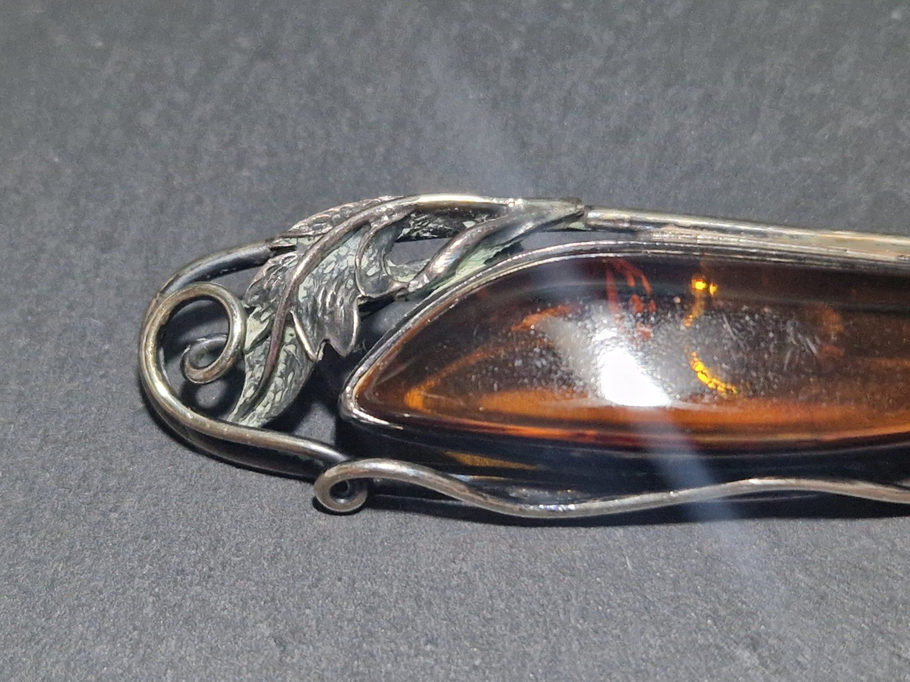 Broschen & Nadeln: Bernstein Brosche – 925 Silber – Gebraucht aus Winterthur von Sadega 3