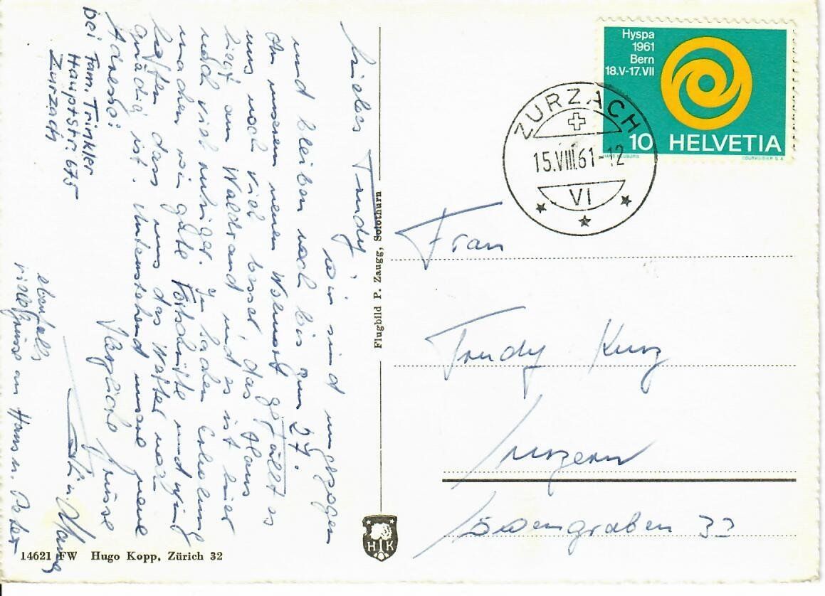 Cartoline postali: Flugaufnahme Zurzach – Usato da Hochdorf venduto da Ziegel-16 1