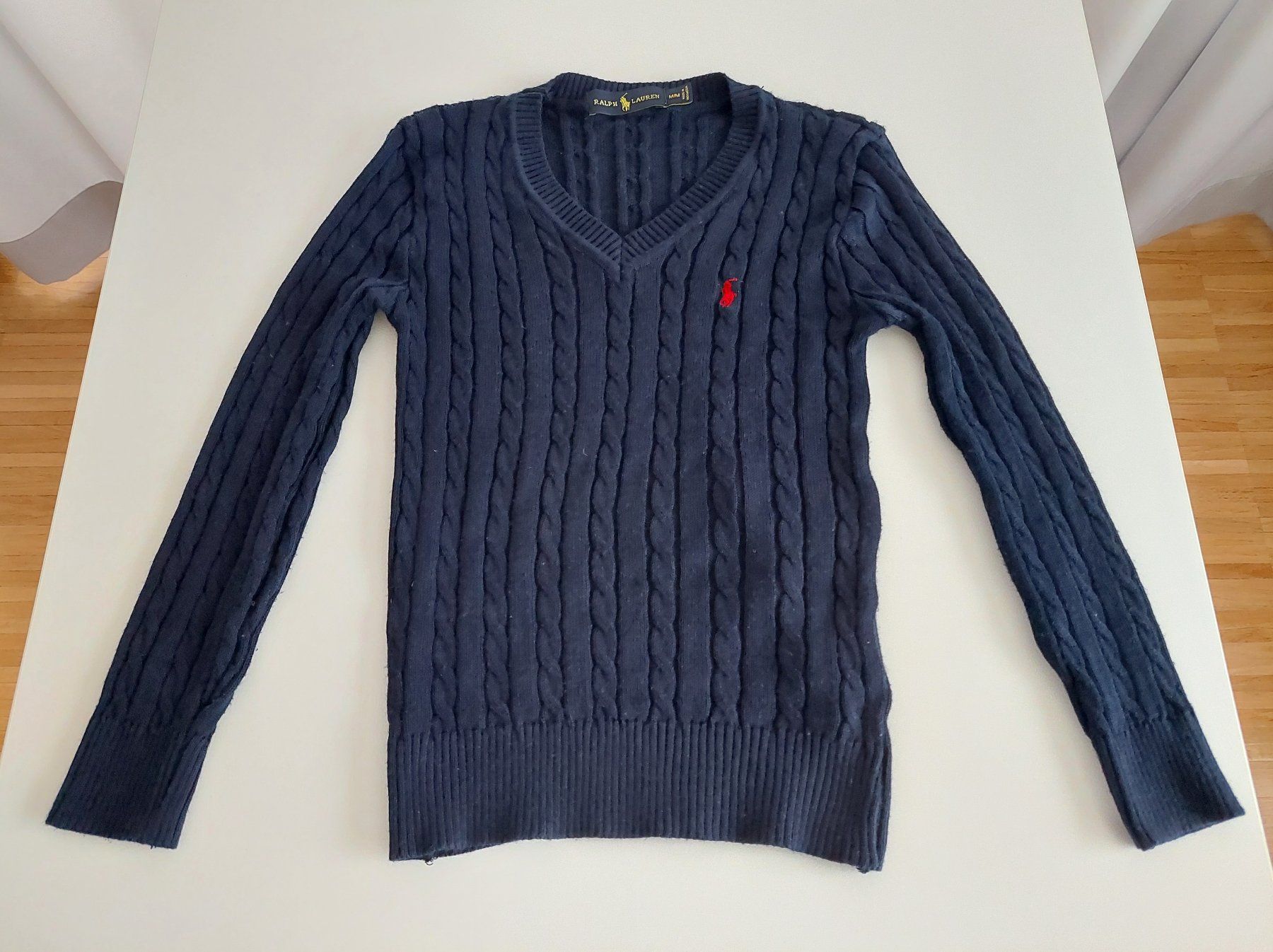 Ralph Lauren Maglioni & Felpe: POLO RALPH LAUREN  Zopfmusterpullover mit V-Ausschnitt – Usato da Zürich venduto da Lacoste06