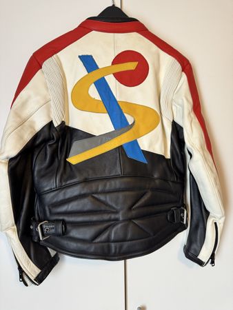 Seltene Germot Vintage Motorrad-Lederjacke Gr. 40