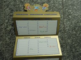 850 Stück Geburtstagskalender Karton für Fundraiser Analog