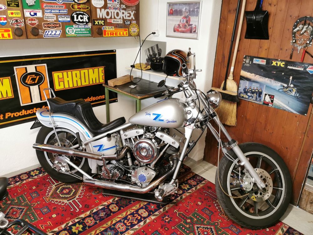 Cueni Chopper CCRF Hardtail-Chopper mit Shovelheadmotor (Gebraucht