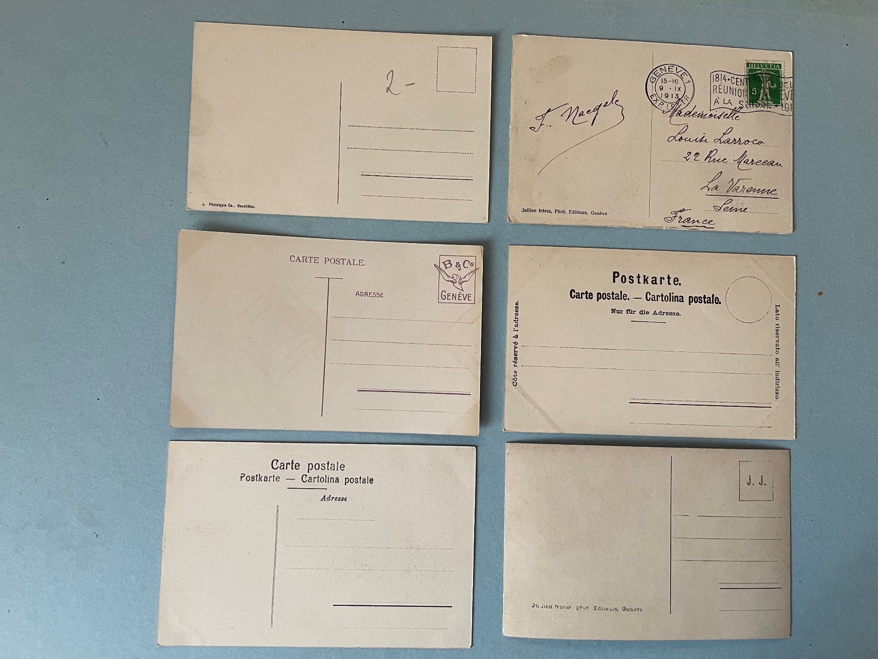 Cartoline postali: 6 AK Genf mit Tram – Usato da Zürich venduto da stzepp 1