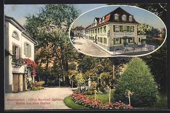 Cartes postales: Rheinfelden, Hotel Soolbad Ochsen, Parti – D'occasion à Berlin par bartko-reher