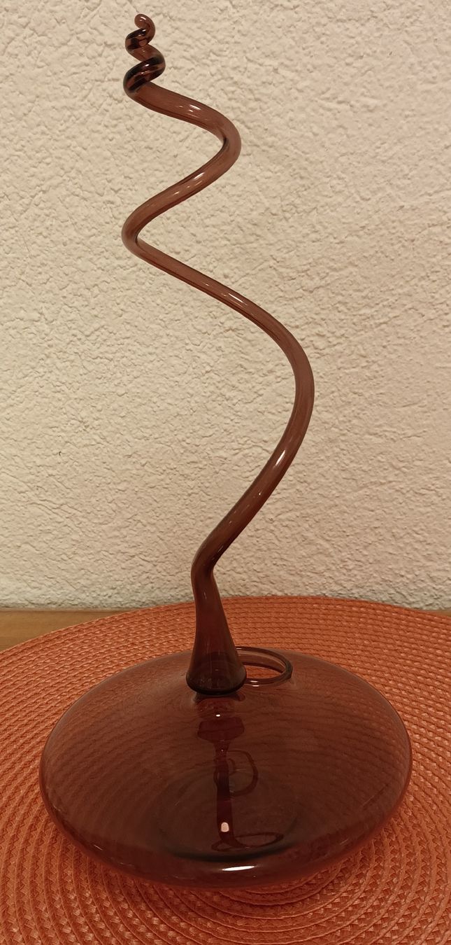 Vasi & Recipienti: Design Glasobjekt amber – Vase oder Räucherstäbchenhalter – Usato da Allenwinden venduto da pro_nmg9 2