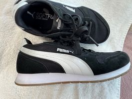 Puma Turnschuh / Sneaker Gr. 38.5 schwarz wiess