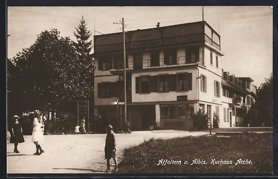 Cartoline postali: AK Affoltern a. Albis, Kurhaus Arche – Usato da Berlin venduto da bartko-reher