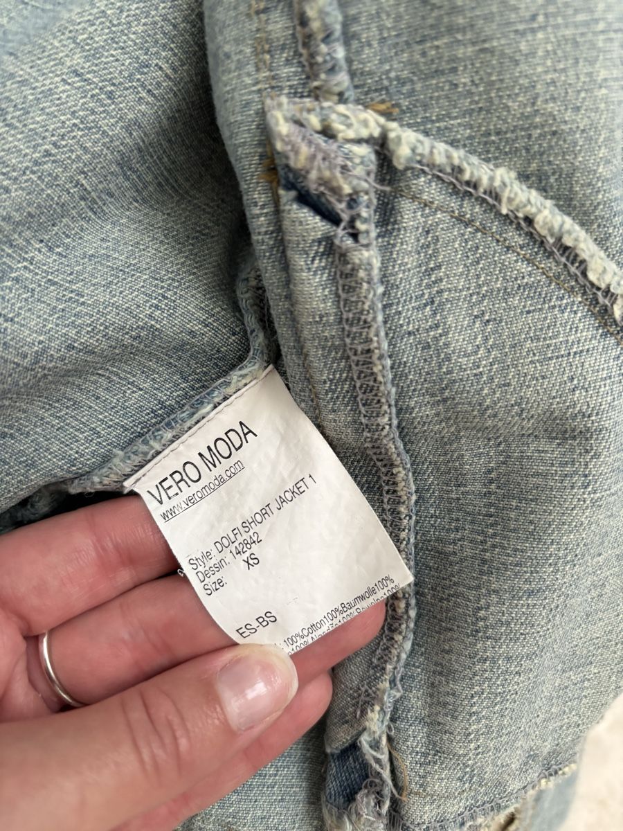 Vero Moda Giacche: vintage Jeansjacke mit Strickärmeln – Usato da Gams venduto da ajd_b2hl 5