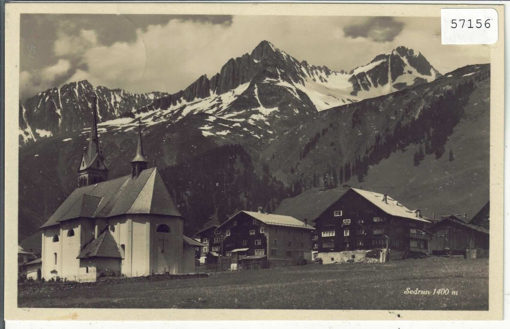 Cartes postales: Sedrun - Dorfpartie mit Kirche – D'occasion à Ettingen par Kartenplanet