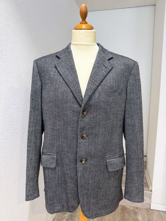 Pal Zileri Sakko Gr. 52 Grau Fischgrat Made in Italy