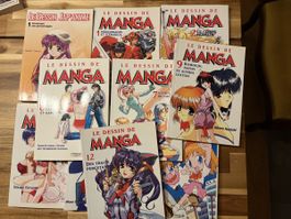 Livres dessin manga Eyrolles lot de 9 état occasion