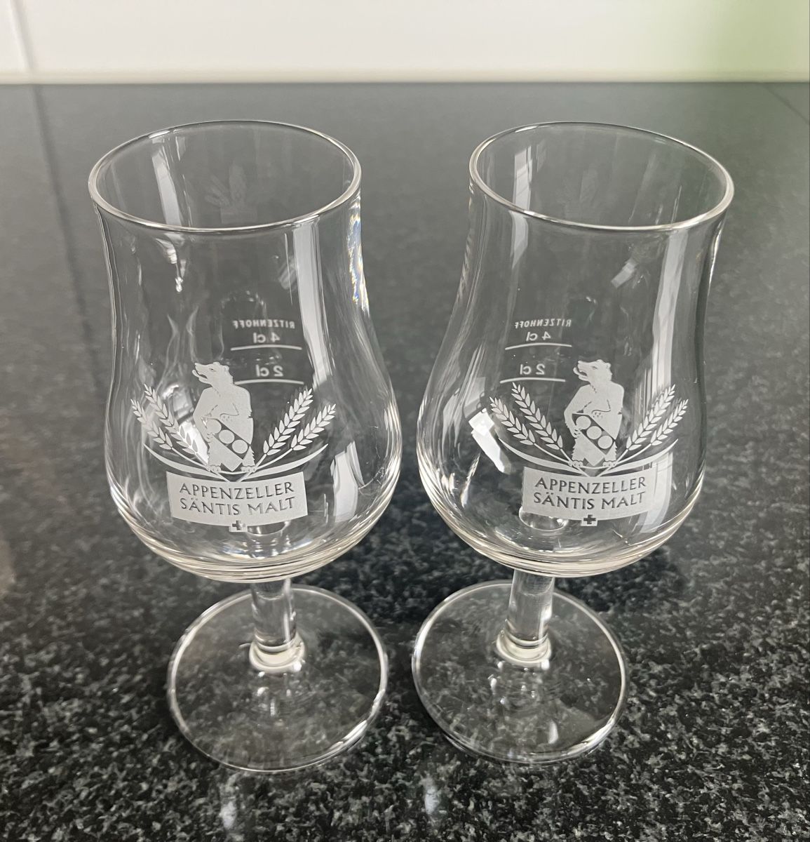Bicchieri: 2 Whisky Gläser Säntis Malt – Usato da Dübendorf venduto da SwissAirforceDUB