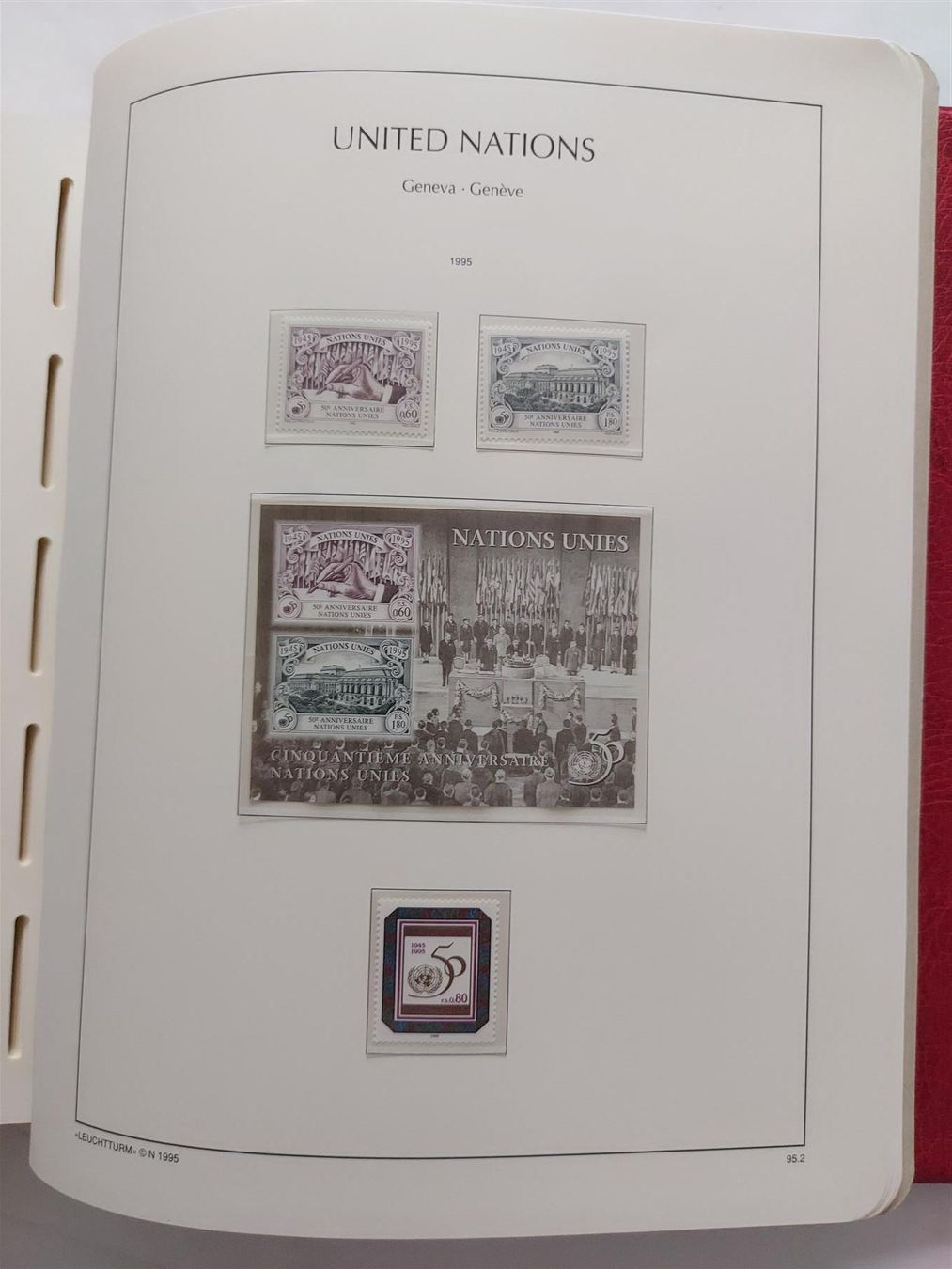 Tutti i francobolli: UNO Genf 1969-95 je 1x postfr. und gest. – Usato da Winterthur venduto da Kyoung 8