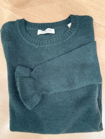 Essentials Pullover, dunkelgrün, Grösse 36/38, Neuwertig!